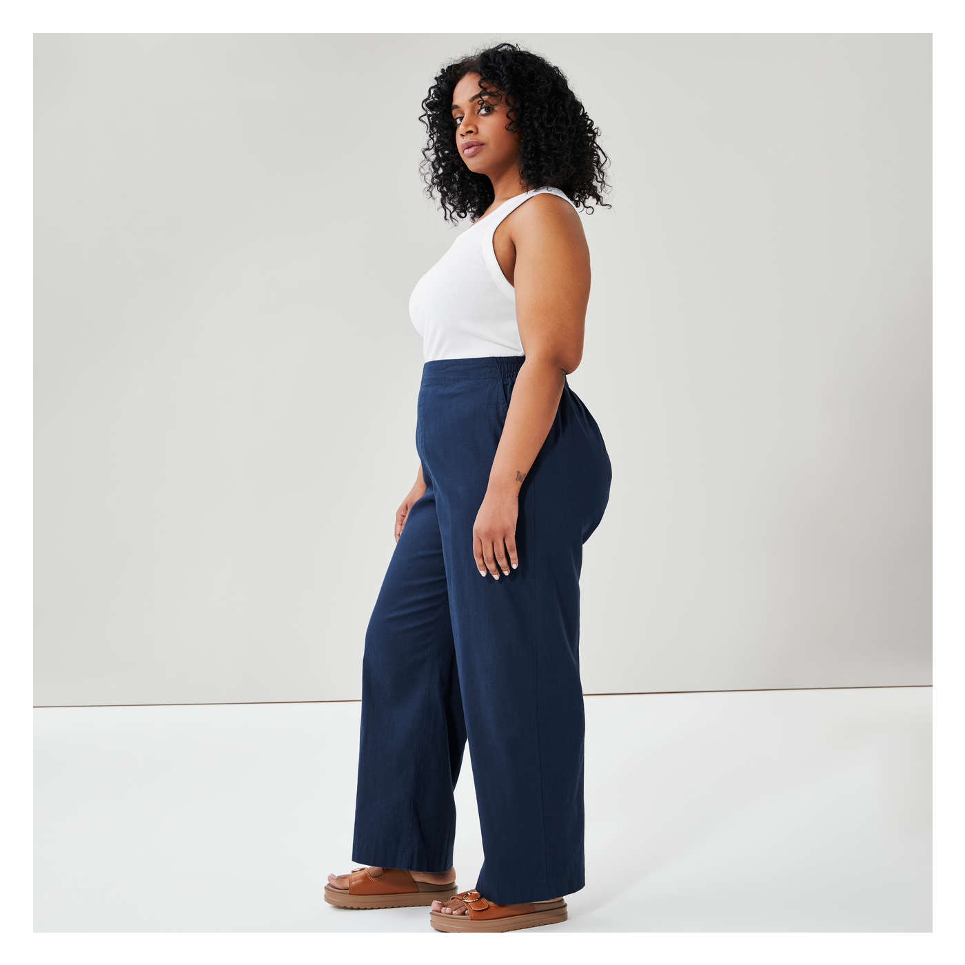 Women+ Linen-Blend Pant